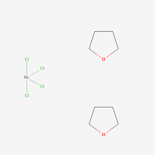 TETRACHLOROBIS(TETRAHYDROFURAN)NIOBIUM(IV) (CAS: 61247-57-2) - Chemical Structure and Molecular Formula 