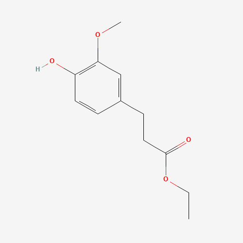 ETHYL 3-(4-HYDROXY-3-METHOXYPHENYL)PROPIONATE (CAS: 61292-90-8) - Chemical Structure and Molecular Formula 