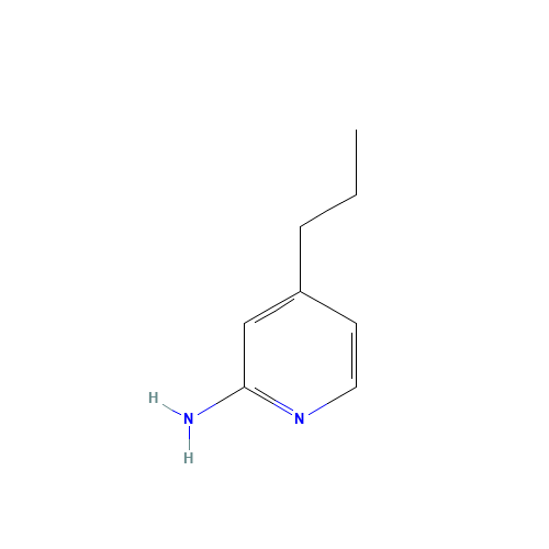 4-PROPYL-PYRIDIN-2-YLAMINE (CAS: 61702-15-6) - Chemical Structure and Molecular Formula 