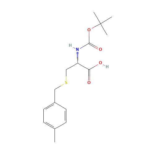Boc-S-(4-methylbenzyl)-L-cysteine (CAS: 61925-77-7) - Chemical Structure and Molecular Formula 