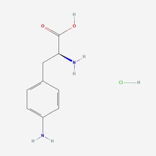4-Amino-L-phenylalanine hydrochloride (CAS: 62040-55-5) - Chemical Structure and Molecular Formula 