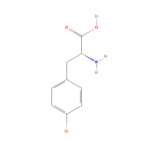 4-Bromo-D-phenylalanine (CAS: 62561-74-4) - Chemical Structure and Molecular Formula 