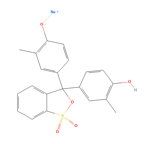Cresol Red (CAS: 62625-29-0) - Chemical Structure and Molecular Formula 