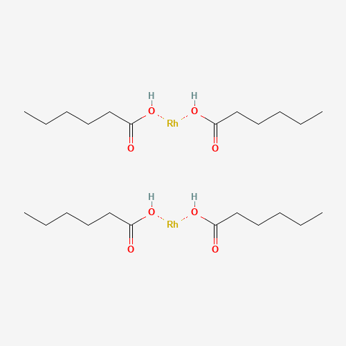 RHODIUM(II) HEXANOATE DIMER (CAS: 62728-89-6) - Chemical Structure and Molecular Formula 