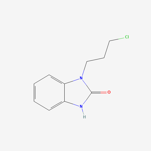 1-(3-Chloropropyl)-1,3-dihydro-2H-benzimidazol-2-one (CAS: 62780-89-6) - Chemical Structure and Molecular Formula 