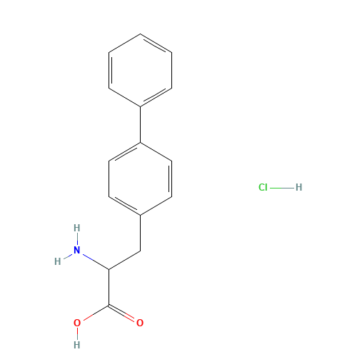 DL-3-(4-BIPHENYL)ALANINE HYDROCHLORIDE (CAS: 63024-23-7) - Chemical Structure and Molecular Formula 
