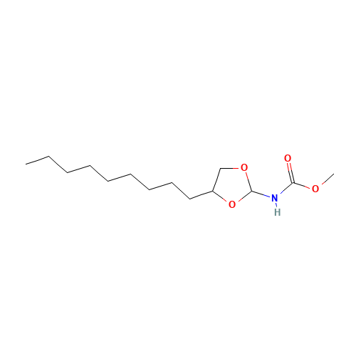 METHYL NONYLDIOXOLANE CARBAMATE (CAS: 63917-48-6) - Chemical Structure and Molecular Formula 