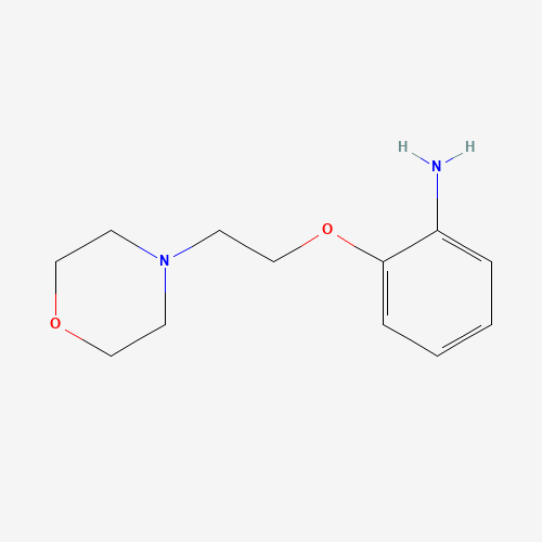 2-(2-MORPHOLIN-4-YLETHOXY)ANILINE (CAS: 64039-56-1) - Chemical Structure and Molecular Formula 