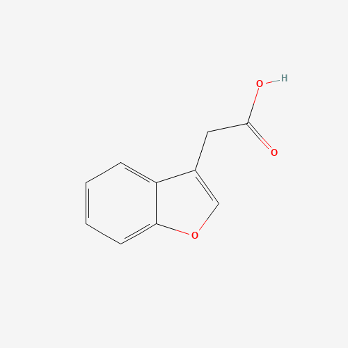 BENZO[B]FURAN-3-YLACETIC ACID (CAS: 64175-51-5) - Chemical Structure and Molecular Formula 