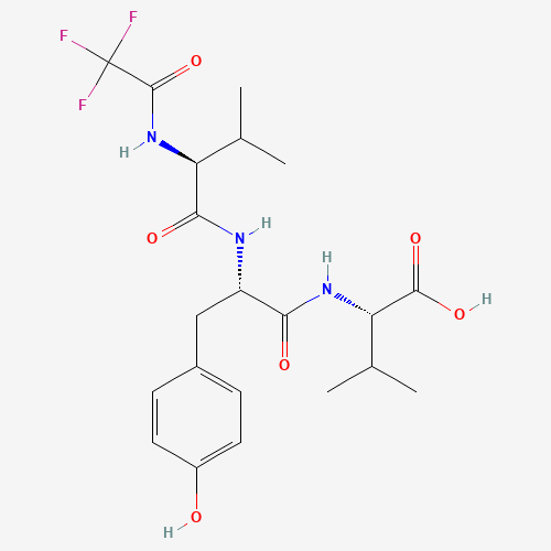 TFA-VAL-TYR-VAL-OH (CAS: 64577-63-5) - Chemical Structure and Molecular Formula 