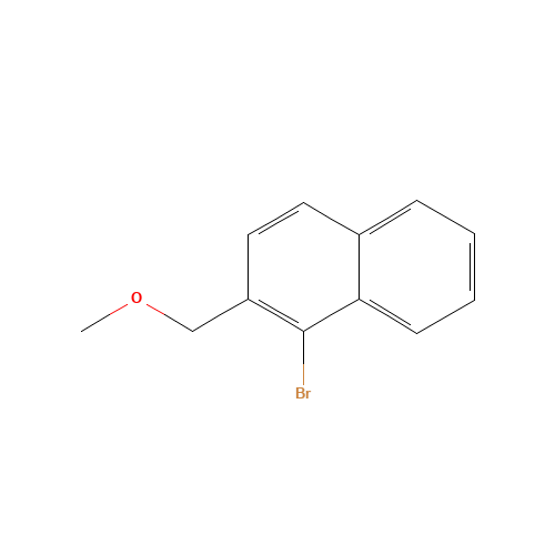 1-BROMO-2-METHOXYMETHYLNAPHTHALENE (CAS: 64689-70-9) - Chemical Structure and Molecular Formula 