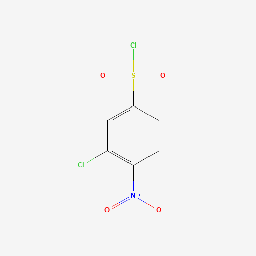 3-CHLORO-4-NITROBENZENESULFONYL CHLORIDE (CAS: 64835-30-9) - Chemical Structure and Molecular Formula 