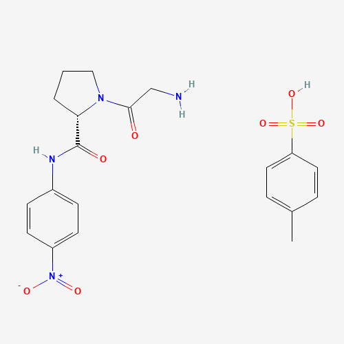 GLY-PRO P-NITROANILIDE P-TOLUENESULFONATE SALT (CAS: 65096-46-0) - Chemical Structure and Molecular Formula 