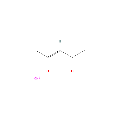 RUBIDIUM 2,4-PENTANEDIONATE,HYDRATE (CAS: 66169-93-5) - Chemical Structure and Molecular Formula 