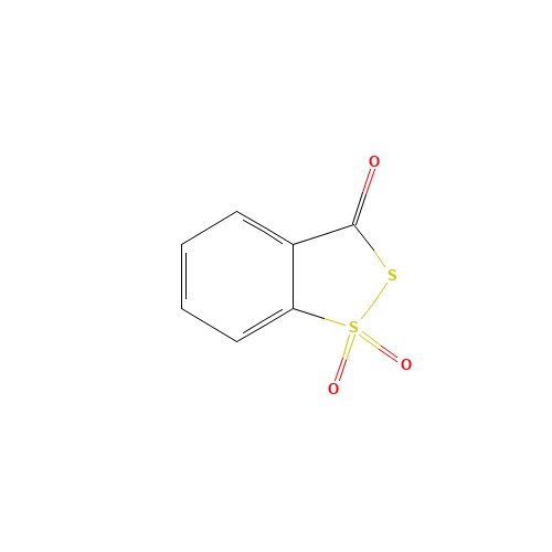 3H-1,2-Benzodithiol-3-one-1,1-dioxide (CAS: 66304-01-6) - Chemical Structure and Molecular Formula 