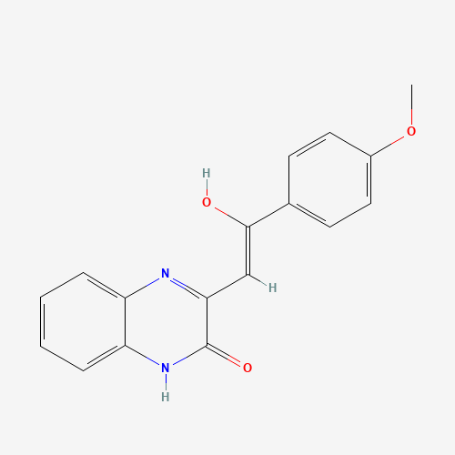 (Z)-3,4-DIHYDRO-3-(2-(4-METHOXYPHENYL)-2-OXOETHYLIDENE)QUINOXALIN-2(1H)-ONE (CAS: 66394-50-1) - Chemical Structure and Molecular Formula 