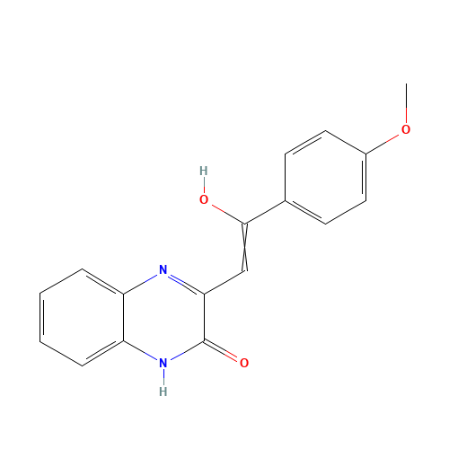 (Z)-3,4-DIHYDRO-3-(2-(4-METHOXYPHENYL)-2-OXOETHYLIDENE)QUINOXALIN-2(1H)-ONE (CAS: 66394-50-1) - Chemical Structure and Molecular Formula 