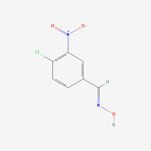 4-CHLORO-3-NITROBENZALDEHYDE OXIME (CAS: 66399-01-7) - Chemical Structure and Molecular Formula 
