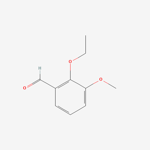 2-ETHOXY-3-METHOXYBENZALDEHYDE (CAS: 66799-97-1) - Chemical Structure and Molecular Formula 