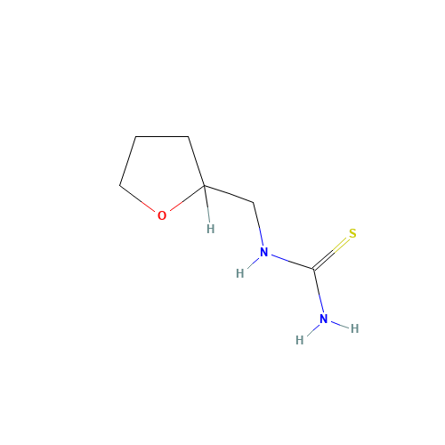 1-(2-TETRAHYDROFURFURYL)-2-THIOUREA (CAS: 66892-25-9) - Chemical Structure and Molecular Formula 