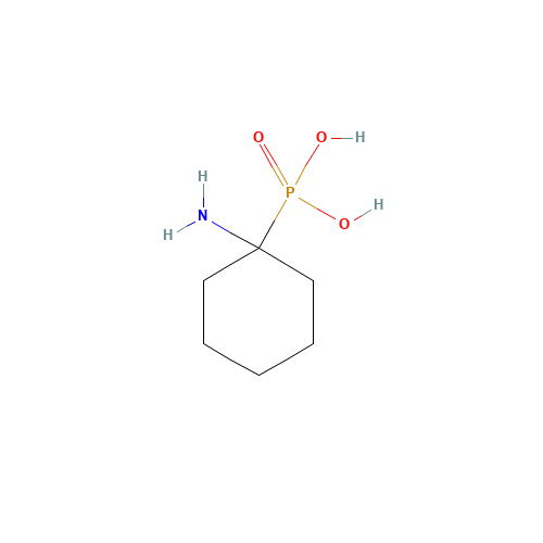 (1-AMINO-1-CYCLOHEXYL)PHOSPHONIC ACID (CAS: 67398-11-2) - Chemical Structure and Molecular Formula 