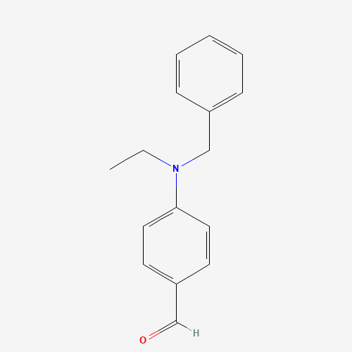 4-(N-Ethyl-N-benzyl)amino-benzoaldehyde (CAS: 67676-47-5) - Chemical Structure and Molecular Formula 