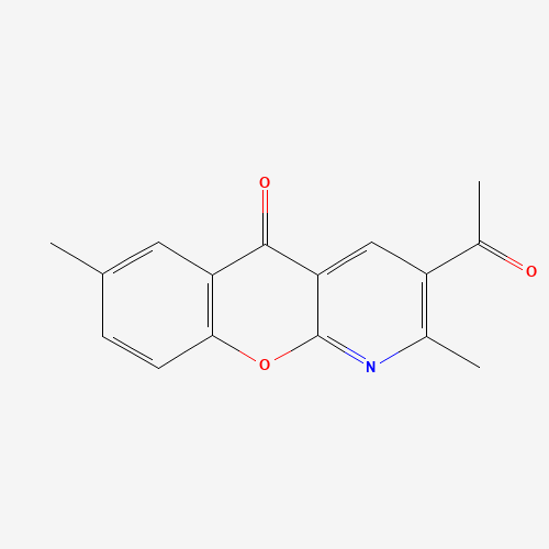 3-ACETYL-2,7-DIMETHYL-5 H-[1]BENZOPYRANO[2,3-B]PYRIDIN-5-ONE (CAS: 67867-48-5) - Related Chemical Product