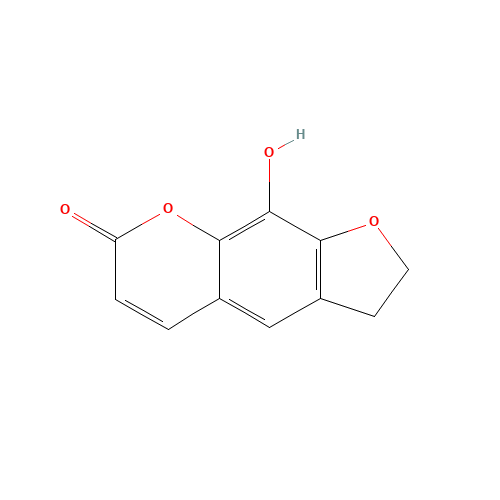 2,3-DIHYDRO-9-HYDROXY-7H-FURO[3,2-G][1]BENZOPYRAN-7-ONE (CAS: 68123-30-8) - Related Chemical Product