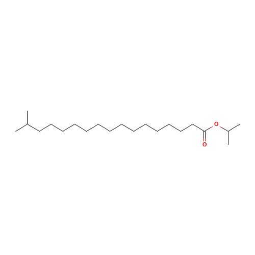 ISOPROPYL ISOSTEARATE (CAS: 68171-33-5) - Chemical Structure and Molecular Formula 