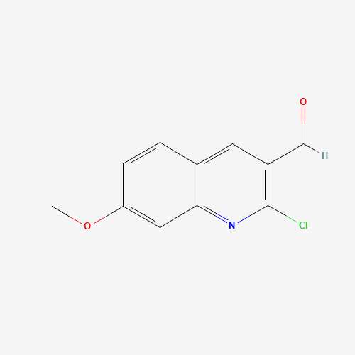 2-CHLORO-7-METHOXY-QUINOLINE-3-CARBALDEHYDE (CAS: 68236-20-4) - Chemical Structure and Molecular Formula 
