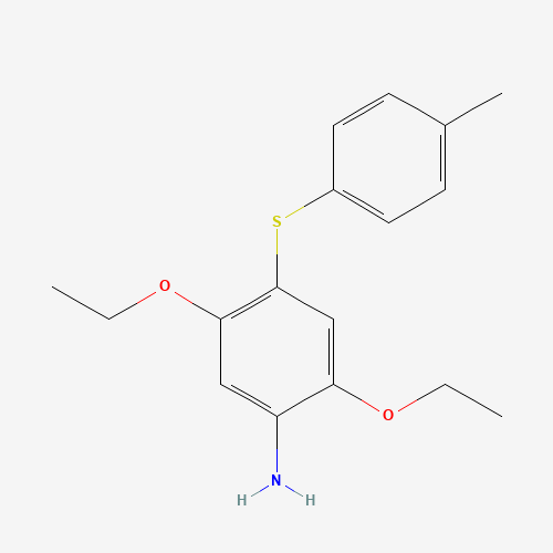2,5-Diethoxy-4-((4-methylphenyl)thio)aniline (CAS: 68400-48-6) - Chemical Structure and Molecular Formula 