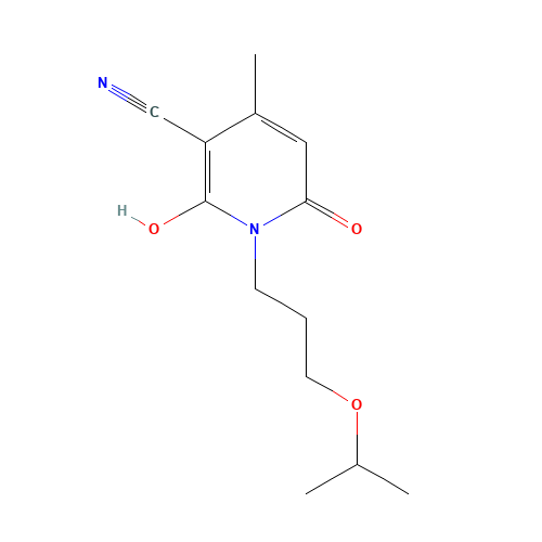 3-Cyano-6-hydroxy-N-(3-isopropoxypropyl)-4-methyl-2-pyridone (CAS: 68612-94-2) - Related Chemical Product