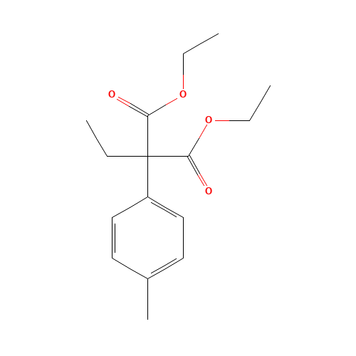 DIETHYL 2-ETHYL-2-(P-TOLYL)MALONATE (CAS: 68692-80-8) - Chemical Structure and Molecular Formula 