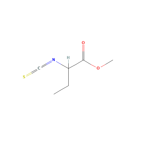 METHYL DL-2-ISOTHIOCYANATOBUTYRATE (CAS: 68693-53-8) - Chemical Structure and Molecular Formula 