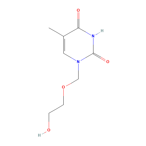 1-(2-HYDROXYETHOXY)METHYL-5-METHYLURACIL (CAS: 68724-11-8) - Related Chemical Product