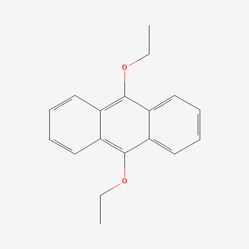 9,10-DIETHOXYANTHRACENE (CAS: 68818-86-0) - Chemical Structure and Molecular Formula 
