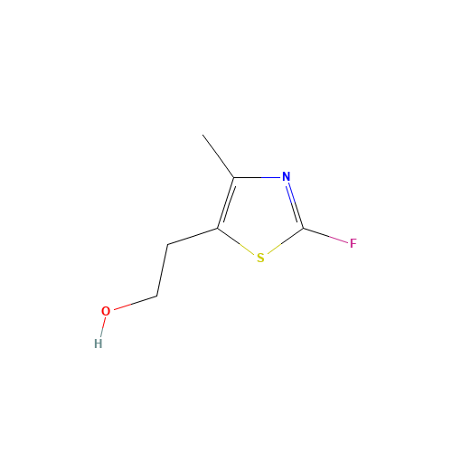 2-(2-FLUORO-4-METHYLTHIAZOL-5-YL)ETHANOL (CAS: 69243-03-4) - Chemical Structure and Molecular Formula 