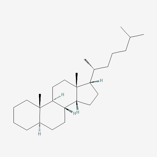 ALPHA,BETA,BETA 20R-CHOLESTANE (CAS: 69483-47-2) - Chemical Structure and Molecular Formula 