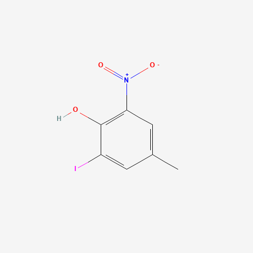 2-IODO-4-METHYL-6-NITROPHENOL (CAS: 69492-91-7) - Chemical Structure and Molecular Formula 