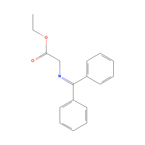 Ethyl N-(diphenylmethylene)glycinate (CAS: 69555-14-2) - Chemical Structure and Molecular Formula 