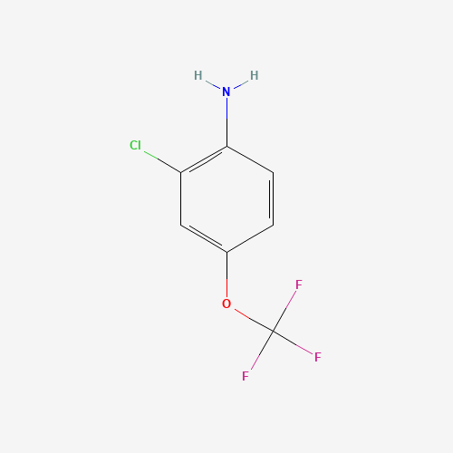 2-CHLORO-4-(TRIFLUOROMETHOXY)ANILINE (CAS: 69695-61-0) - Chemical Structure and Molecular Formula 