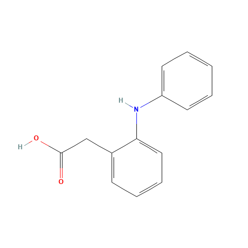 2-ANILINOPHENYLACETIC ACID (CAS: 70172-33-7) - Chemical Structure and Molecular Formula 