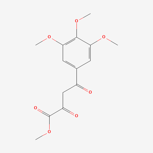 2,4-DIOXO-4-(3,4,5-TRIMETHOXY-PHENYL)-BUTYRIC ACID METHYL ESTER (CAS: 70311-74-9) - Chemical Structure and Molecular Formula 