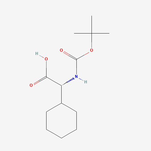 Boc-alpha-Cyclohexyl-D-glycine chemical structure Boc-alpha-Cyclohexyl-D-glycine (CAS: 70491-05-3) - Chemical Structure and Molecular Formula