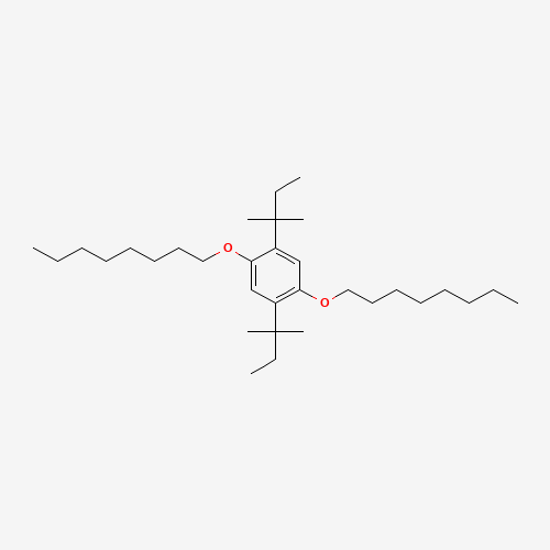 1,4-BIS(N-OCTYLOXY)-2,5-DI-T-PENTYLBENZENE (CAS: 70544-46-6) - Chemical Structure and Molecular Formula 