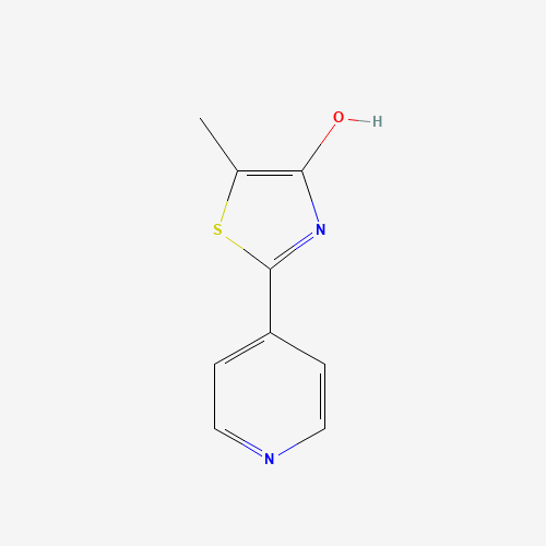 5-METHYL-2-(4-PYRIDINYL)-1,3-THIAZOL-4-OL (CAS: 70547-50-1) - Chemical Structure and Molecular Formula 
