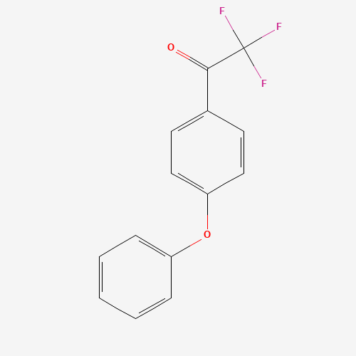 4'-PHENOXY-2,2,2-TRIFLUOROACETOPHENONE (CAS: 70783-32-3) - Chemical Structure and Molecular Formula 