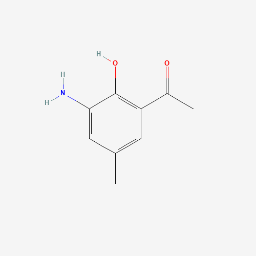 3-AMINO-2-HYDROXY-5-METHYL ACETOPHENONE (CAS: 70977-71-8) - Chemical Structure and Molecular Formula 