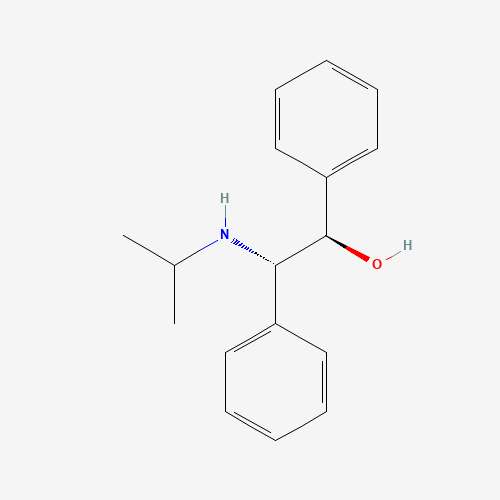 (1R,2S)-2-(ISOPROPYLAMINO)-1,2-DIPHENYLETHANOL (CAS: 71653-81-1) - Chemical Structure and Molecular Formula 