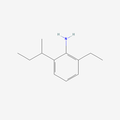 2-ETHYL-6-SEC-BUTYLANILINE (CAS: 71758-10-6) - Chemical Structure and Molecular Formula 